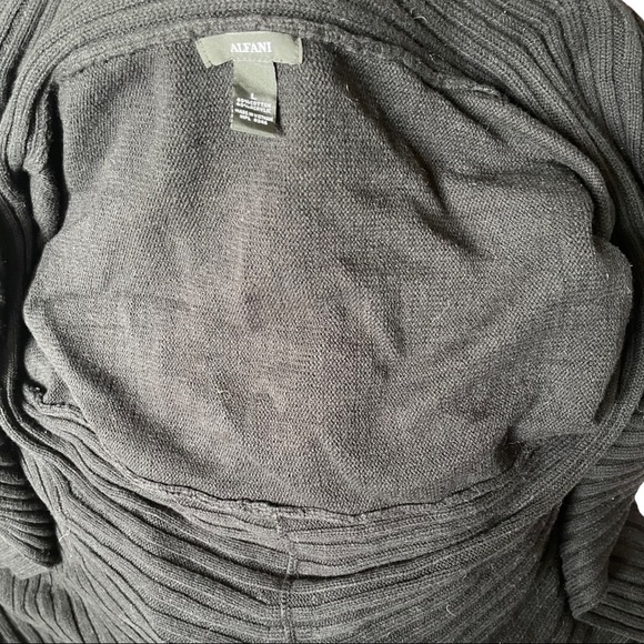 Alfani - Black cowl neck sweater, thick and warm, size L - Picture 8 of 12